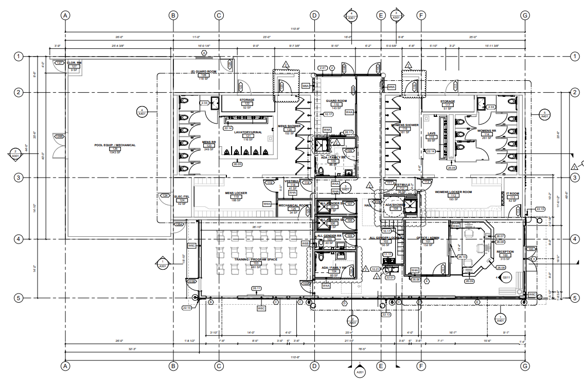 Updated floor plan of the pool remodel as of September 2025