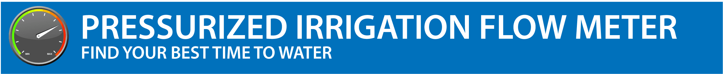 Pressurized Irrigation Flow Meter