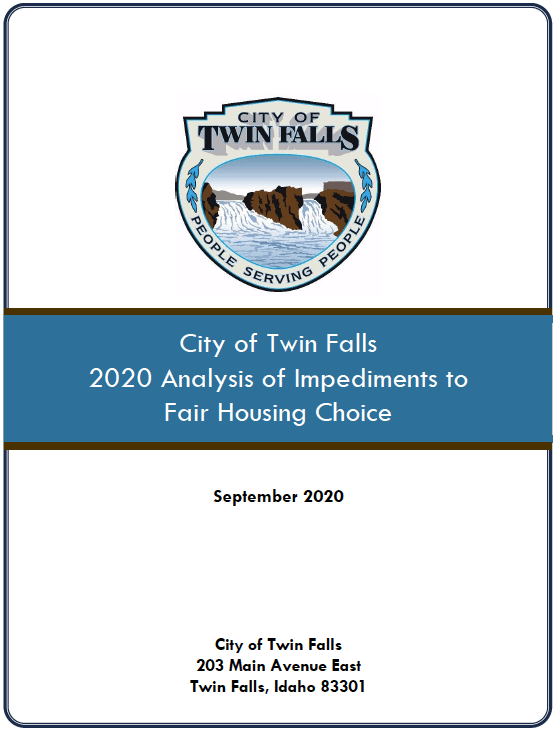 Analysis of Impediment to Fair Housing Opens in new window